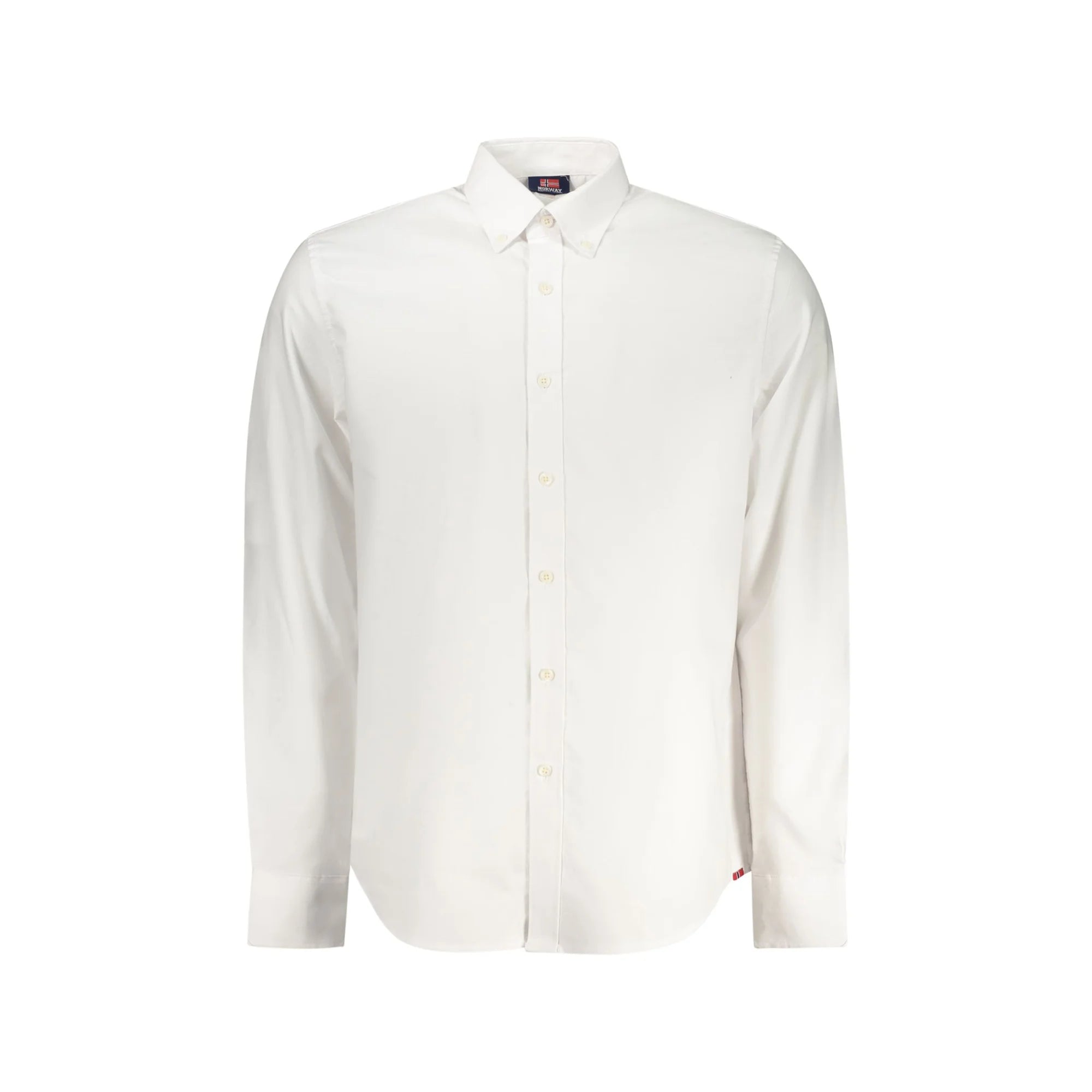 Norway 1963 Camicia Maniche Lunghe Uomo Bianca Collo Button Down Camicie Bianco - foto prodotto